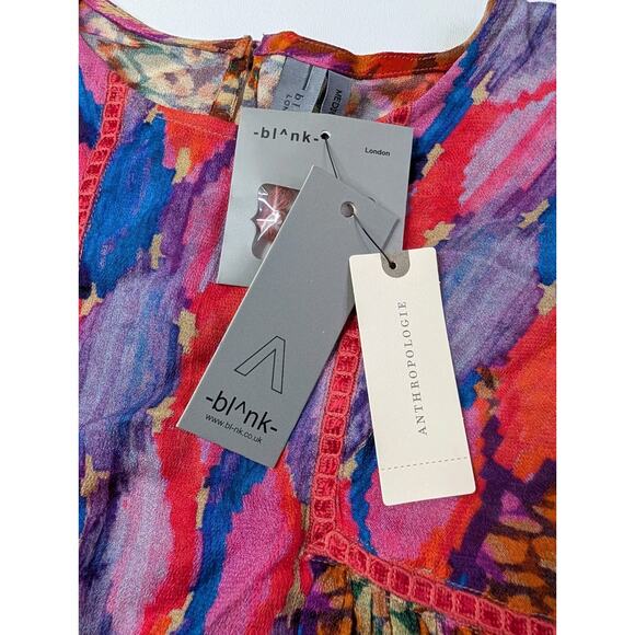 nwt ANTHROPOLOGIE BL-NK LONDON sz M Miranda Peasant Blouse - Picture 5 of 13